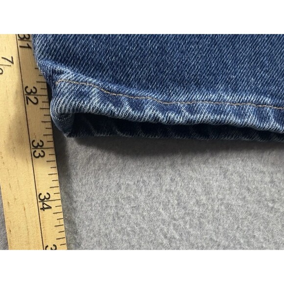 Wrangler Mens Jeans 33x32 Blue Dark Wash Five Star U Shape Regular Fit 96501DS - Picture 8 of 12